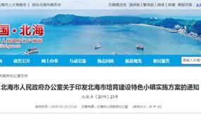 北海市培育建設特色小鎮(zhèn)實施方案